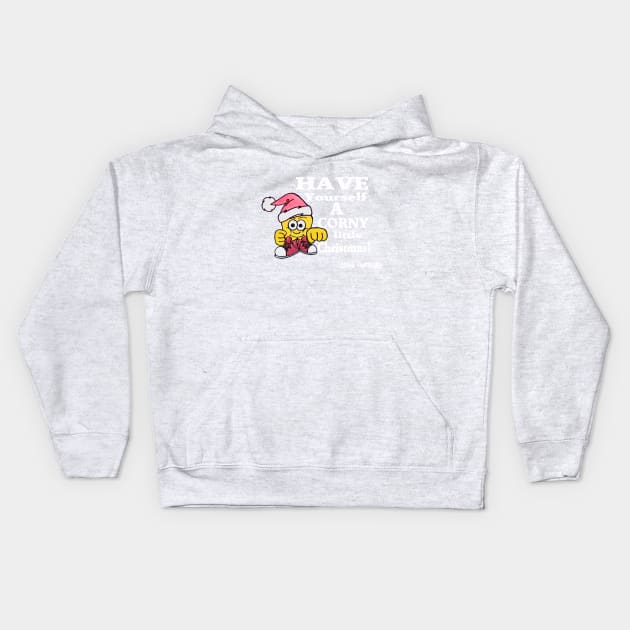 Corny Little Christmas Kids Hoodie by Corn Happens!